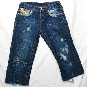 True Religion Jeans‎ Basic Capri Women's Size 14 Denim Single End Basic
